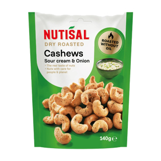 Nutisal Dry Roasted Cashew SourCreme&Onion 140g
