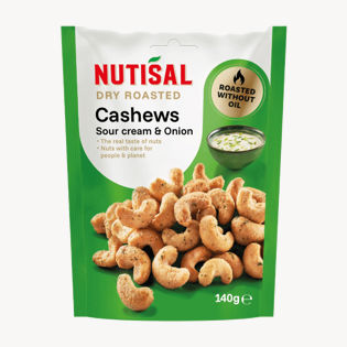 Nutisal Dry Roasted Cashew SourCreme&Onion 140g