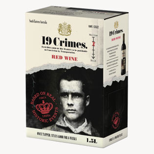 19 CRIMES, Red Blend, South Eastern Australia, semi.dry, red