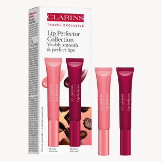 Clarins Lip Perfector Lipstick Set Rose/Plum