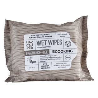 Ecooking Skin Care Face Wet Wipes Fragrance Free 25 pcs.