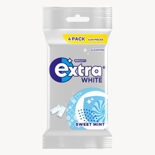 Wrigley's EXTRA White Sweet Mint chewing gum 56g