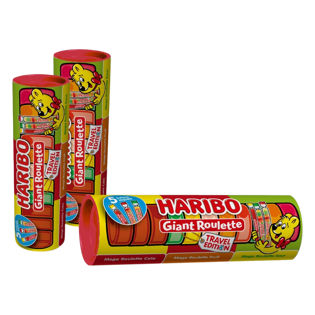 HARIBO Giant Roulette fruit gums with fruit, cola and sour f