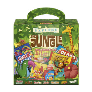 portioned sweets and with entertainment for children