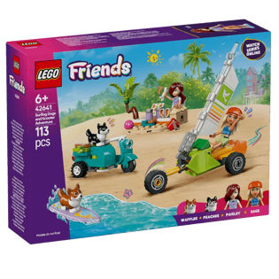 LEGO System A/S, Lego Friends, surfing dogs and scooter adve