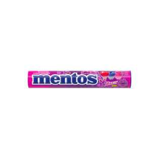Mentos Jumboroll chewy candies with berry flavor: cherry, bl
