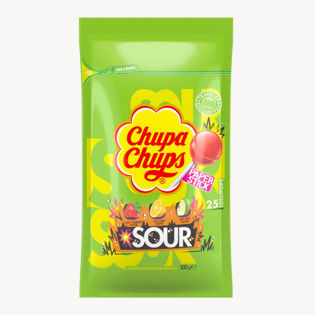 Chupa Chups mixed lollipops in a bag with the flavors of sou