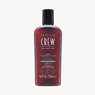 American Crew 3-in-1 Chamomile and Pine Shampoo, Conditioner