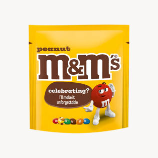 Milk chocolate (48%) covered peanuts (24%) in a sugar shell.