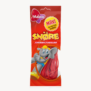 Malaco Snøre strawberry-flavored sweets