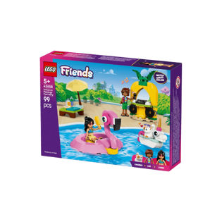 LEGO System A/S, Friends, unicorn & flamingo pool party