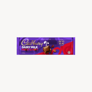 Cadbury milk chocolate with dried grapes and almonds 280g