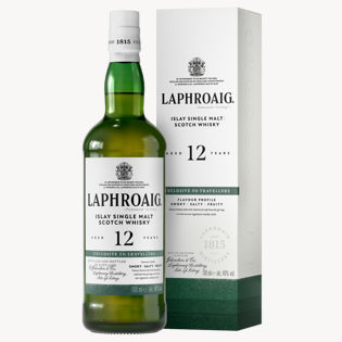 Laphroaig 12 Year Old Islay Single Malt Scotch Whisky gift p