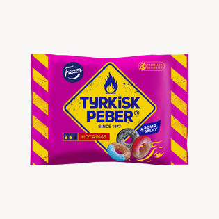 Fazer Tyrkisk Peber Hot Rings candy bag 380g