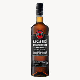 Bacardi Carta Negra Rum 40% 1L