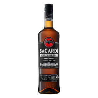Bacardi Carta Negra Rum 40% 1L