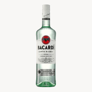 Bacardi Carta Blanca Rum 40% 1L