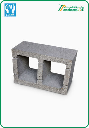 Almomiz, Cement Block, Hollow 2 Cells (40*20*20)