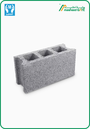 Almomiz, Cement Block, Hollow 3 Cells (40*20*15)
