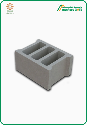 Eamar, Cement Block, Hollow 3 Cells (40*20*30)