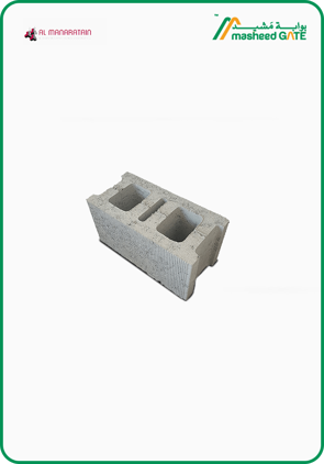 Al Manaratain, Cement Block, Hollow 3 Cells (40*20*15)
