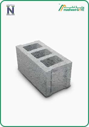 Al Nowaishry , Cement Block, Hollow 3 Cells (40*20*20)