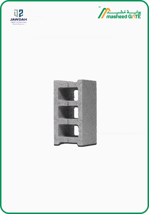ZAYED, Cement Block, Hollow 3 Cells (40*20*20)