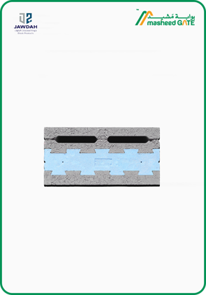 ZAYED, Cement Block, Blue Insulated (40*20*20)