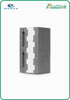 NASCO , Cement Block, White Insulated (40x20x20)