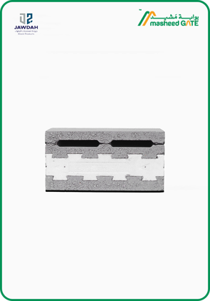 ZAYED, Cement Block, White Insulated (40*20*20)