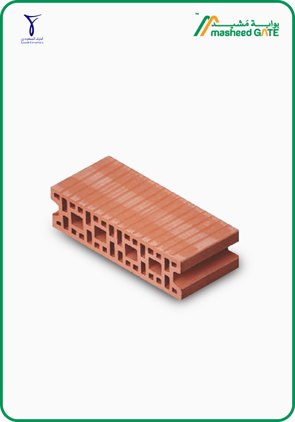 Saudi Ceramic, Red Block, Load Bearing (40*20*10)