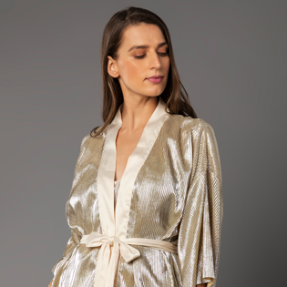 Plisse Lingerie Robe
