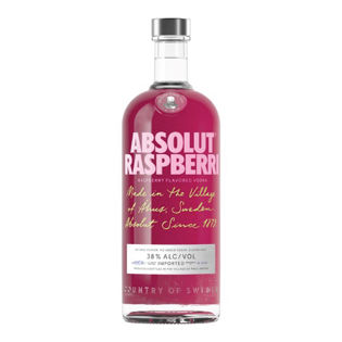ABSOLUT VODKA RASPBERRY 38% 1L