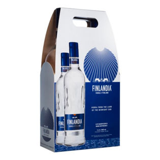 FINLANDIA VODKA 40% GIFT PACK 2X1L