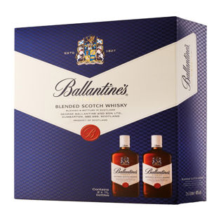 BALLANTINE'S FINEST 40% GIFT PACK 2X1L