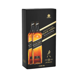 JOHNNIE WALKER BLACK LABEL 12YO 40% GIFT PACK 2X1L