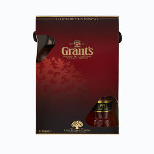 GRANT'S TRIPLE WOOD 40% GIFT PACK 2X1L