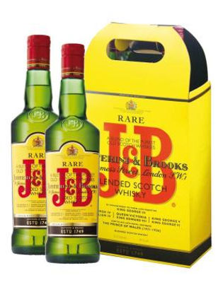 J&B RARE 40% GIFT PACK 2X1L