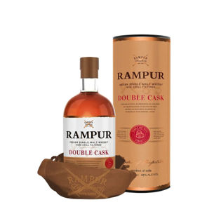 RAMPUR INDIAN SINGLE MALT DOUBLE CASK GIFT BOX 75CL