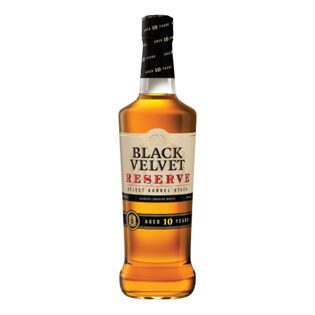 BLACK VELVET RESERVE 10YO BLENDED CANADIAN WHISKY 40% 1L