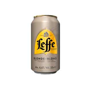 LEFFE BLOND 6.6% CANS 24X0.33L