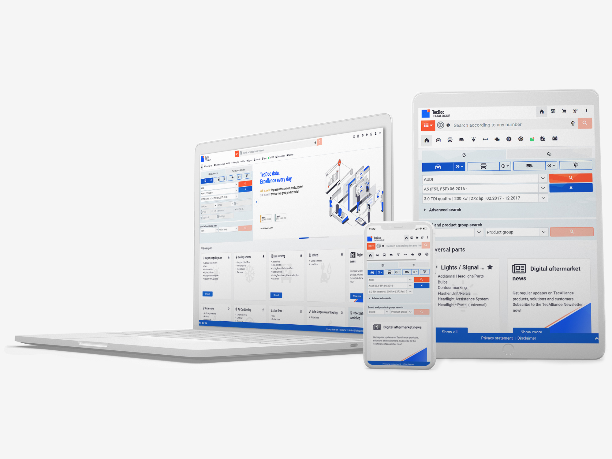 TecDoc Catalogue - Usable on all devices