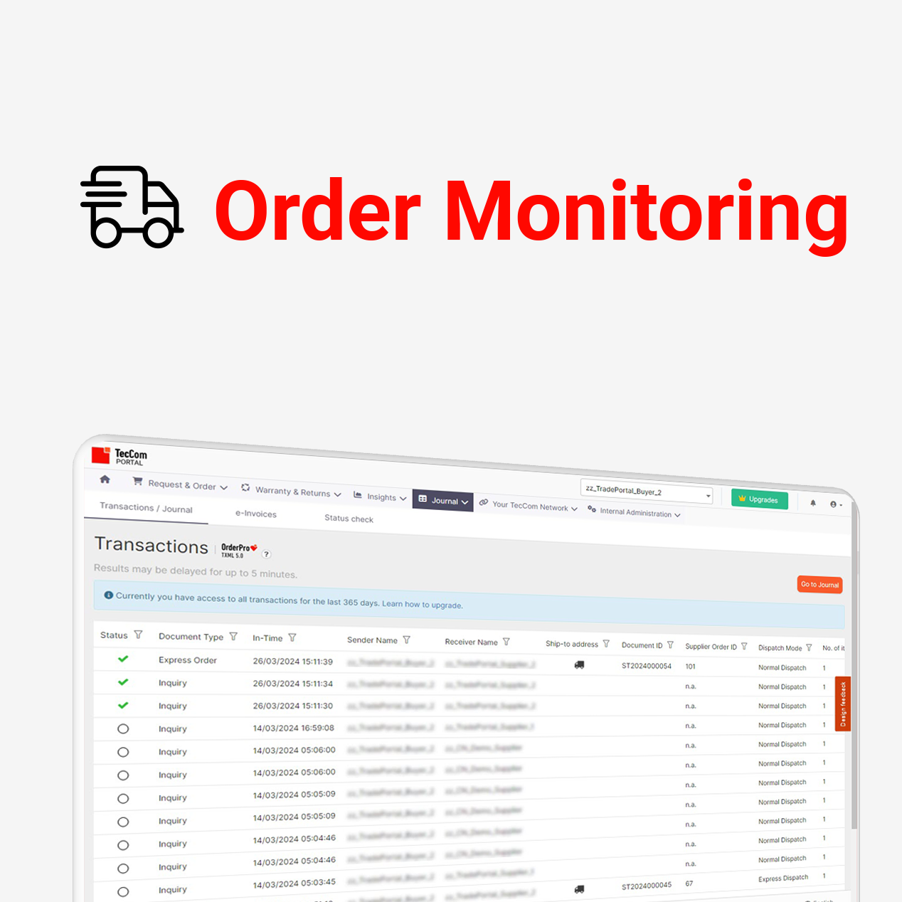 TecCom | Order | Buyer Package Basic (with yearly billing)