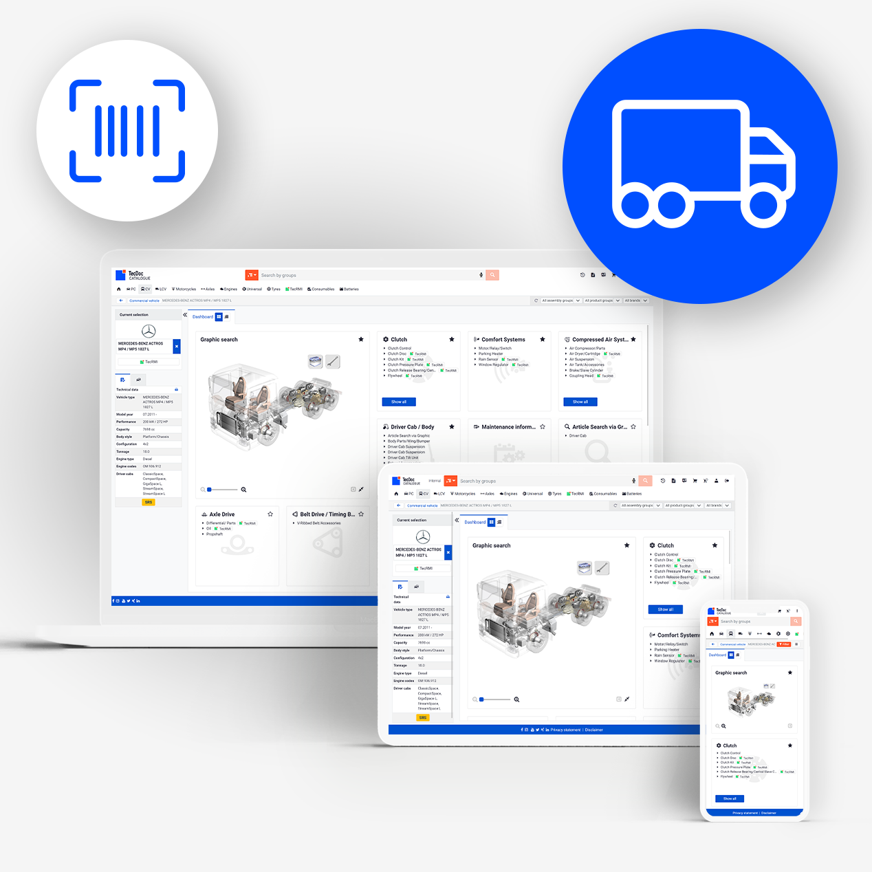 TecDoc Catalogue | Parts by VIN Truck NSE-Region