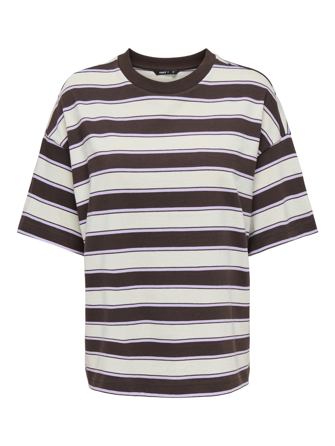 PGLISA STRIPE S/S TOP JRS