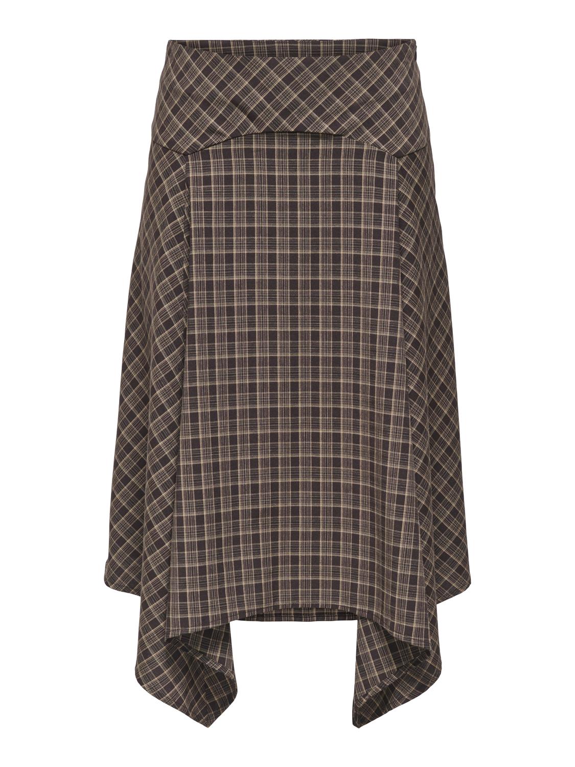 STUCAVA CHECKED ASSYM SKIRT WVN
