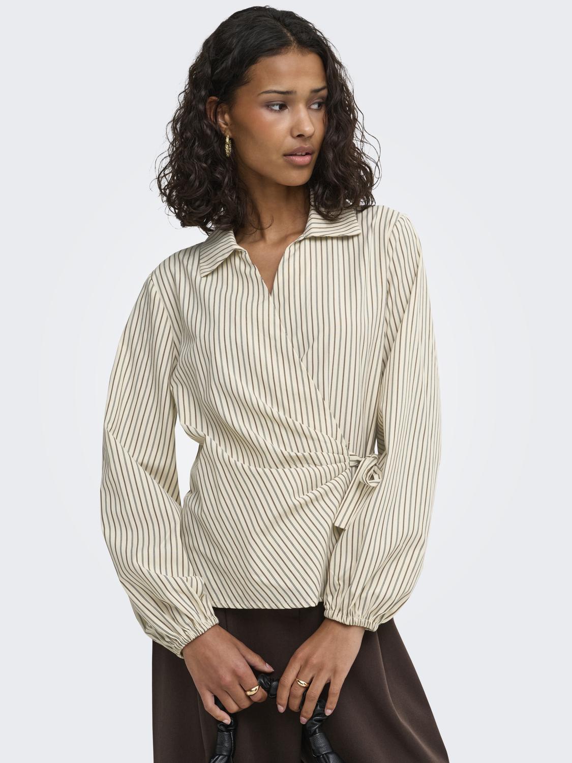 JDYRIKA L/S TIE KNOT SHIRT WVN NOOS - 5