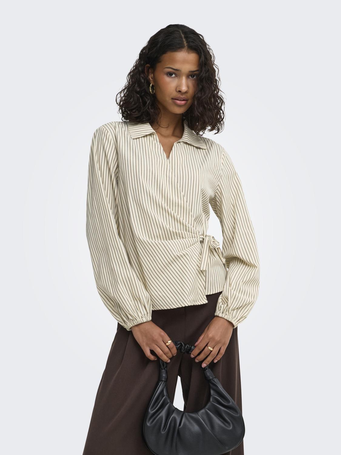 JDYRIKA L/S TIE KNOT SHIRT WVN NOOS