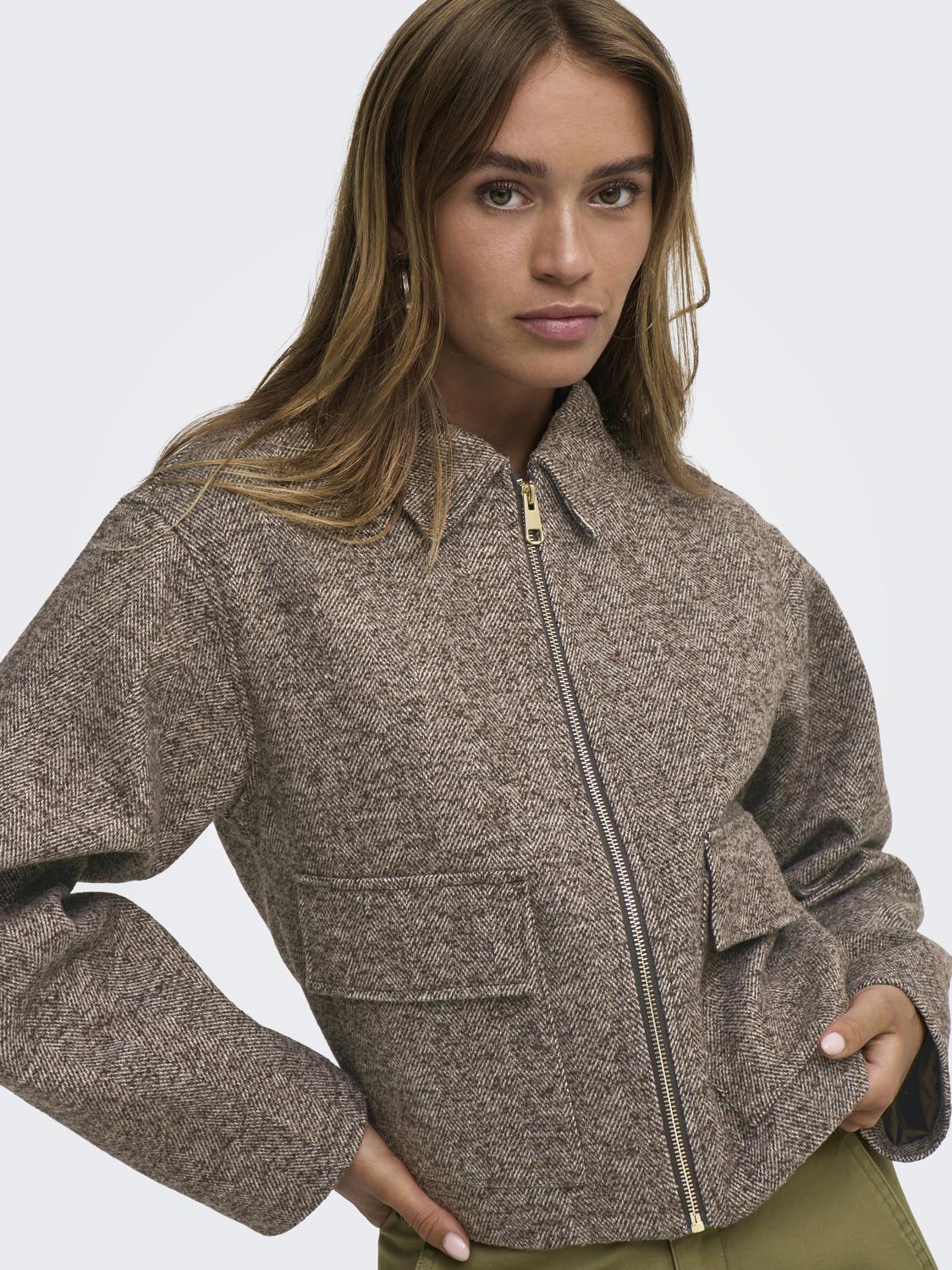 JDYVINGA HERRINGBONE JACKET OTW NOOS - 5