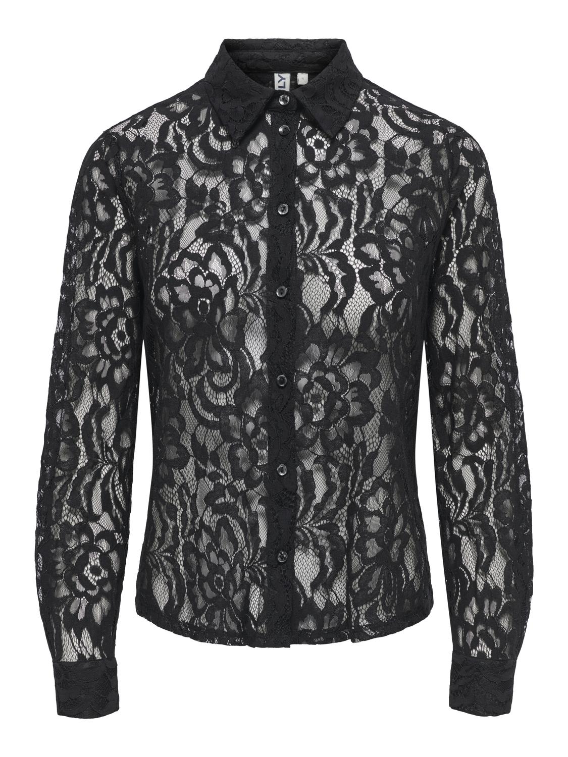 ONLBIRUN L/S LACE SHIRT WVN - 3